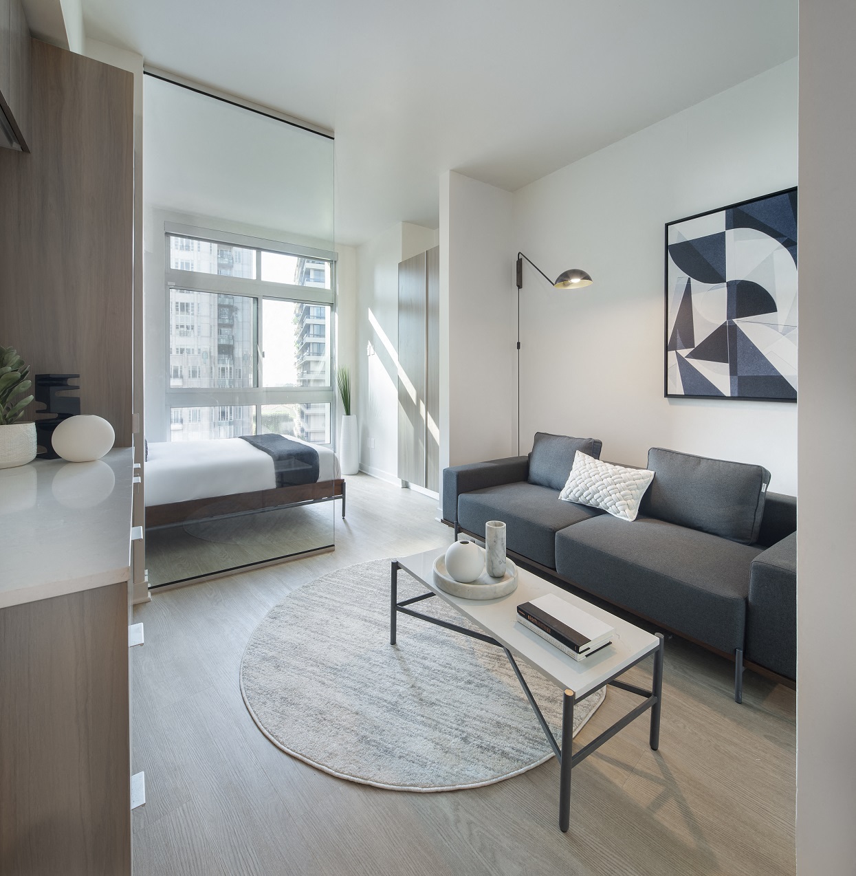 Furnished-Westwood-Apartments-mysuite-at-Wilshire-Margot-Co-Living-Junior-Suite at Wilshire Margot, Los Angeles, CA, 90024